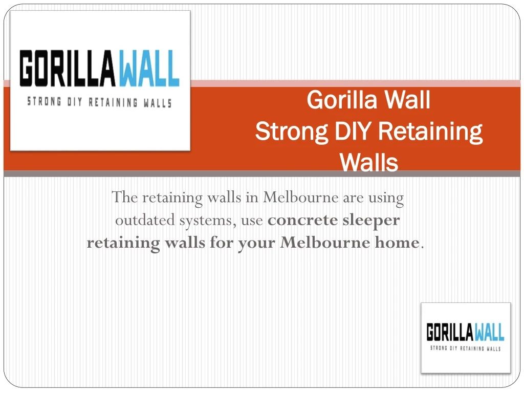 gorilla wall strong diy retaining walls