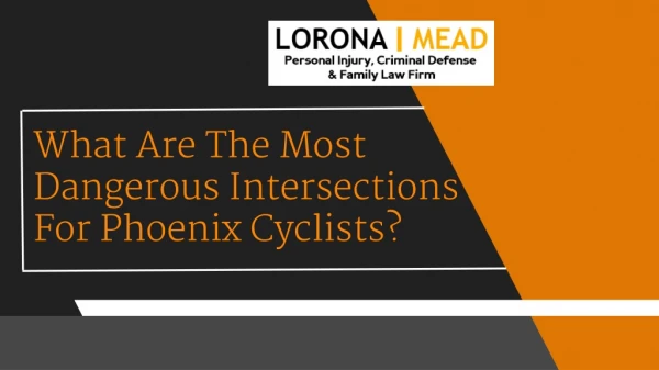 What Are The Most Dangerous Intersections For Phoenix Cyclists?