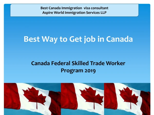 Best Way To get job in Canada | Aspire World Immigration