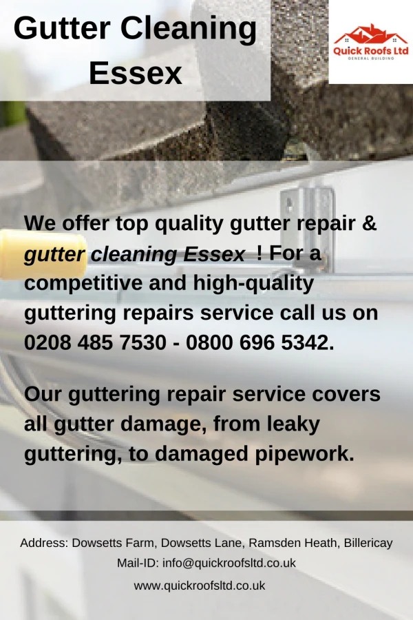 Gutter Cleaning Essex