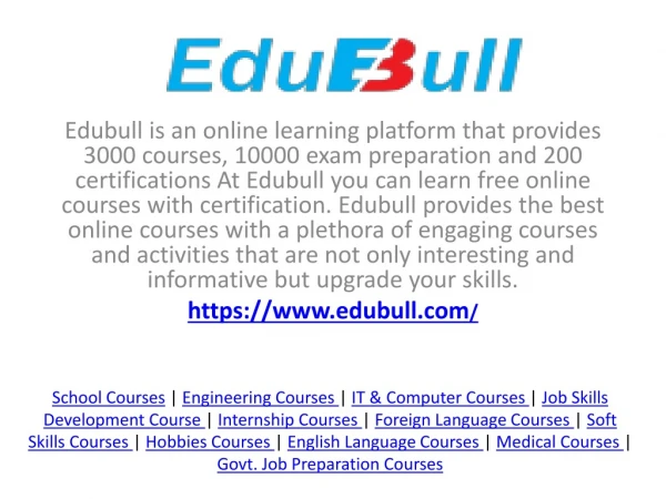 Edubul- Best Online Courses in India