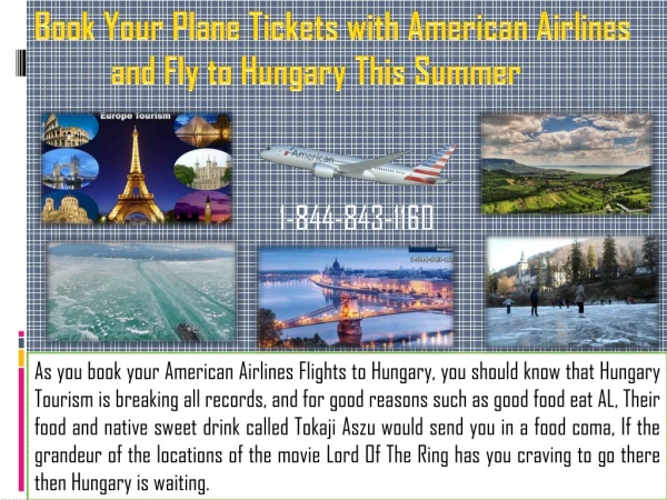 Book Your Plane Tickets with American Airlines and Fly to Hungary This Summer