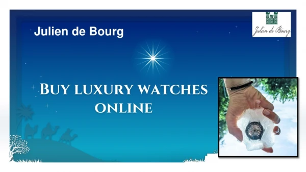 Buy Mens Watches Online - Julien de Bourg