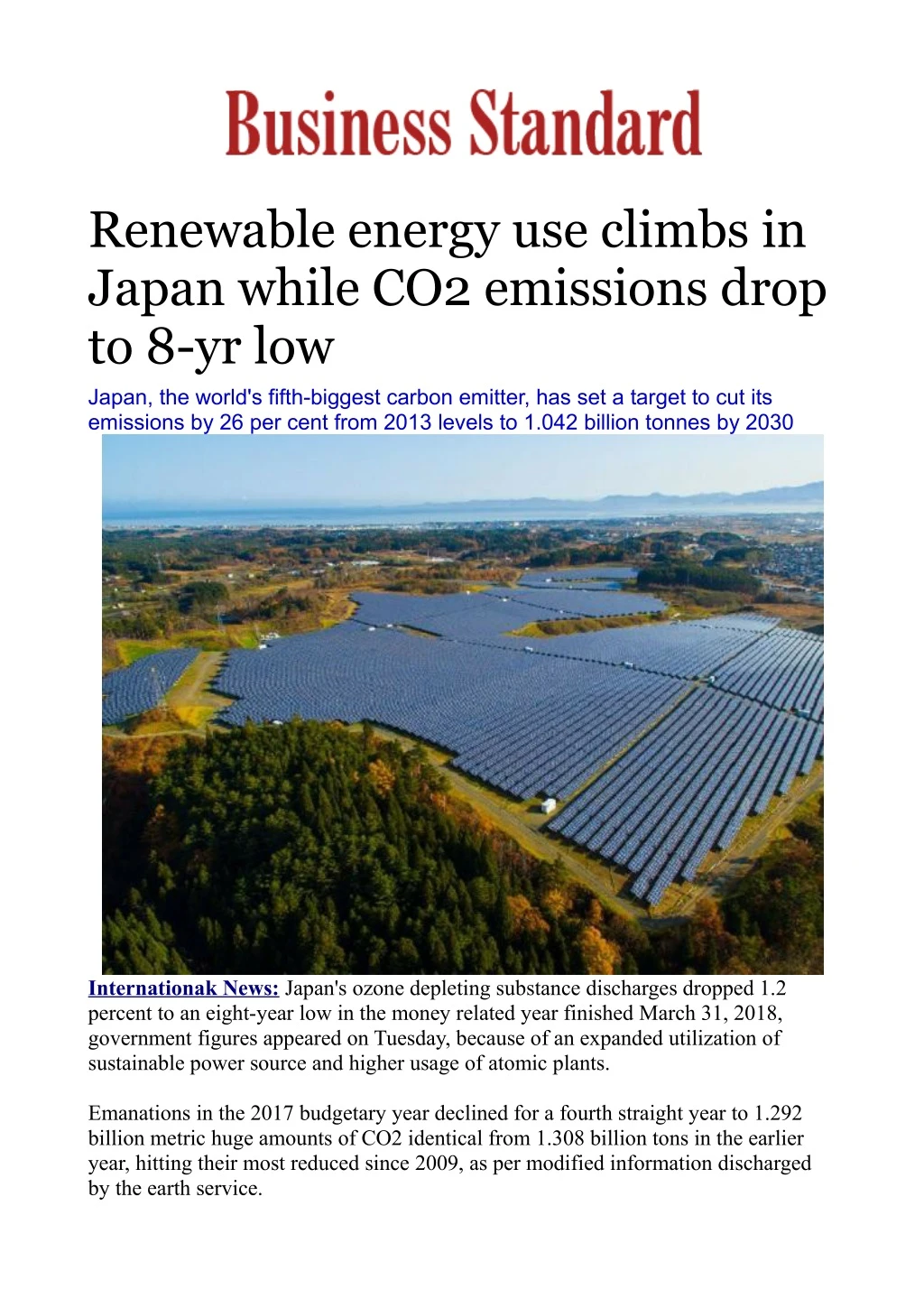 renewable energy use climbs in japan while