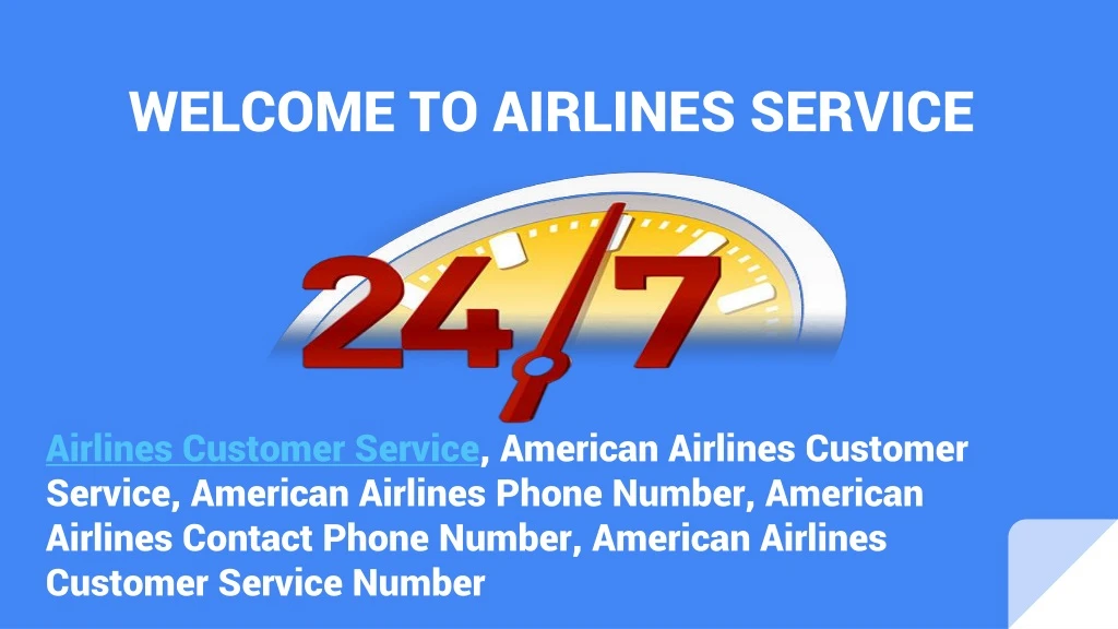 welcome to airlines service