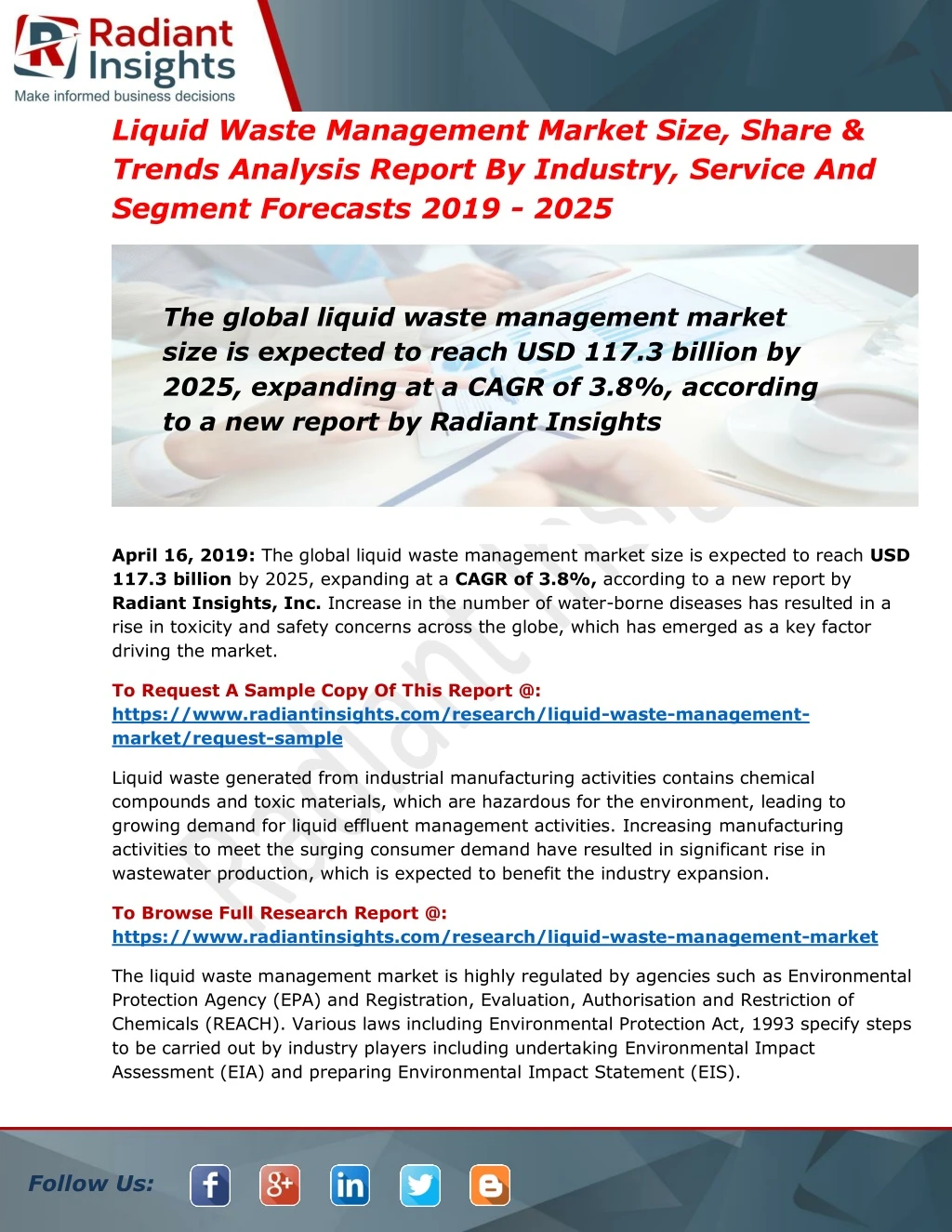 liquid waste management market size share trends