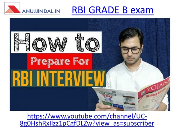 Which is the best Strategy for RBI GRADE B exam Crack?