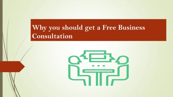 Why you should get a Free Business Consultation