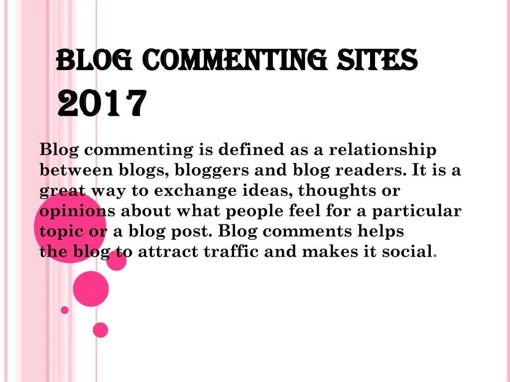 blog commenting sites 2017