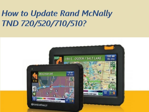 How to Update Rand McNally TND 720/520/710/510?