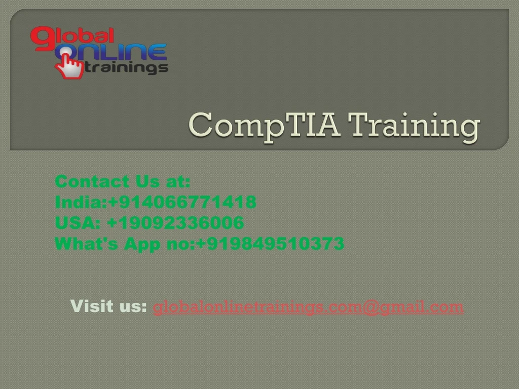 comptia training
