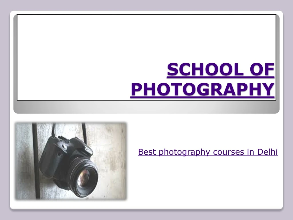 school of photography