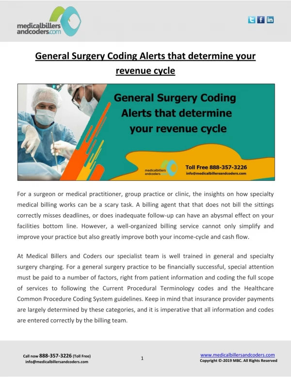General Surgery Coding Alerts That Determine Your Revenue Cycle