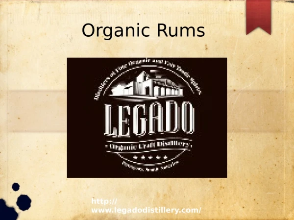 Organic Rums