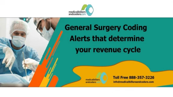 General Surgery Coding Alerts that determine your revenue cycle