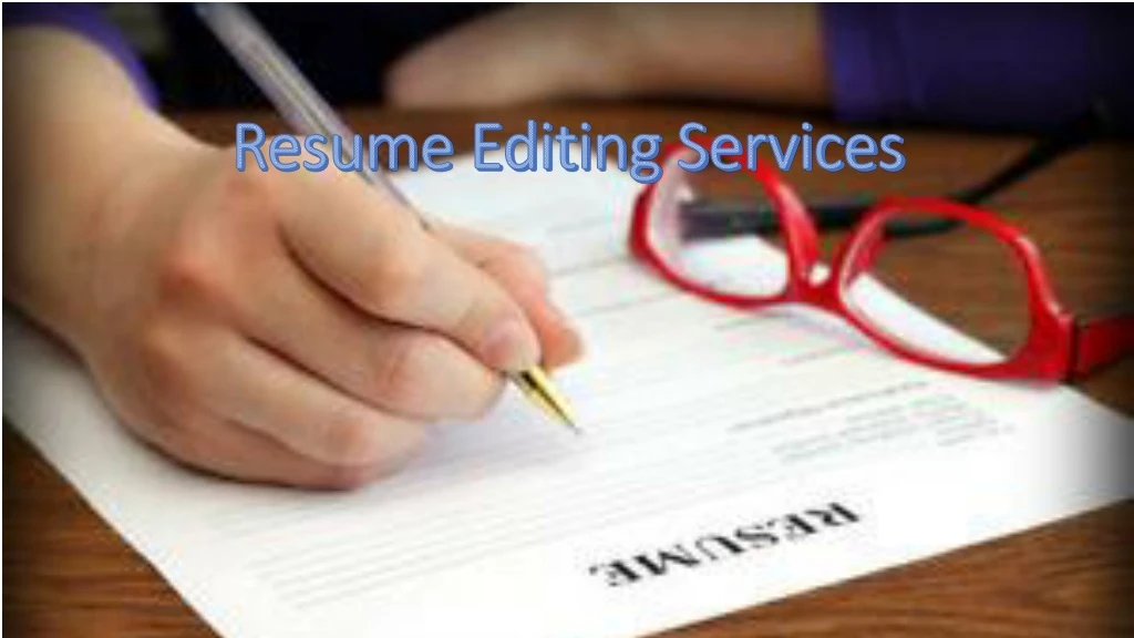 resume editing services