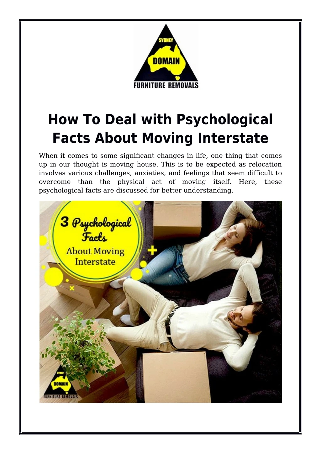 how to deal with psychological facts about moving