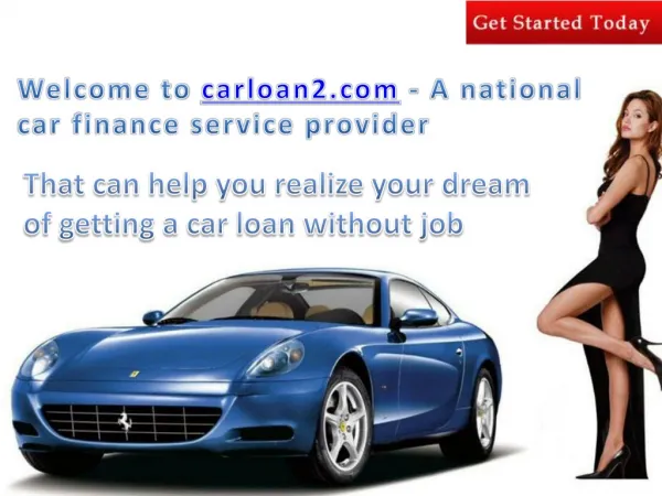 How to get Approved for a Car Loan with No jobs