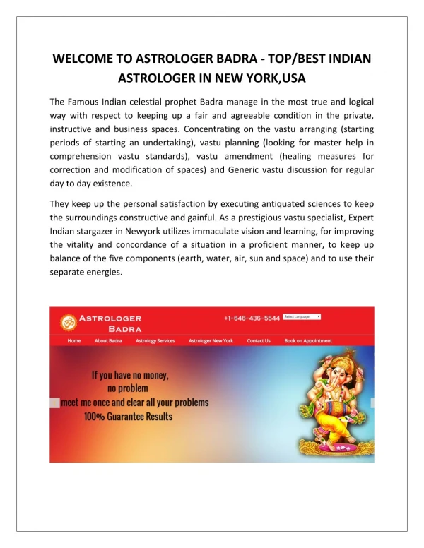 Best Indian Astrologer in New York