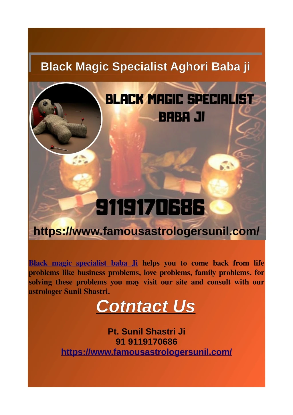 black magic specialist aghori baba ji black magic
