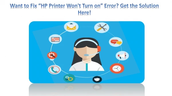 Want to Fix “HP Printer Won't Turn on” Error? Get the Solution Here!
