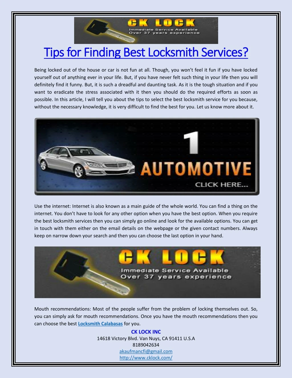 tips for finding best locksmith services tips