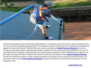 House Washing Pittsburgh & Gutter Cleaning Pittsburgh - slide 1