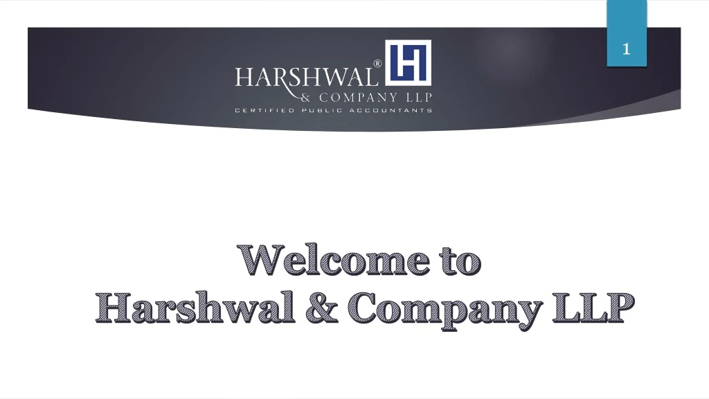 welcome to harshwal company llp