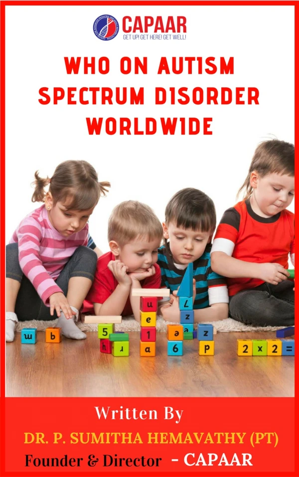 WHO on Autism Spectrum Disorder Worldwide| Best Autism Treatment in Bangalore