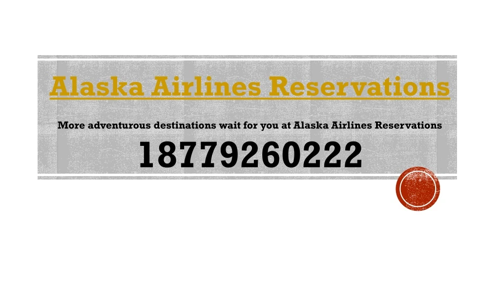 alaska airlines reservations