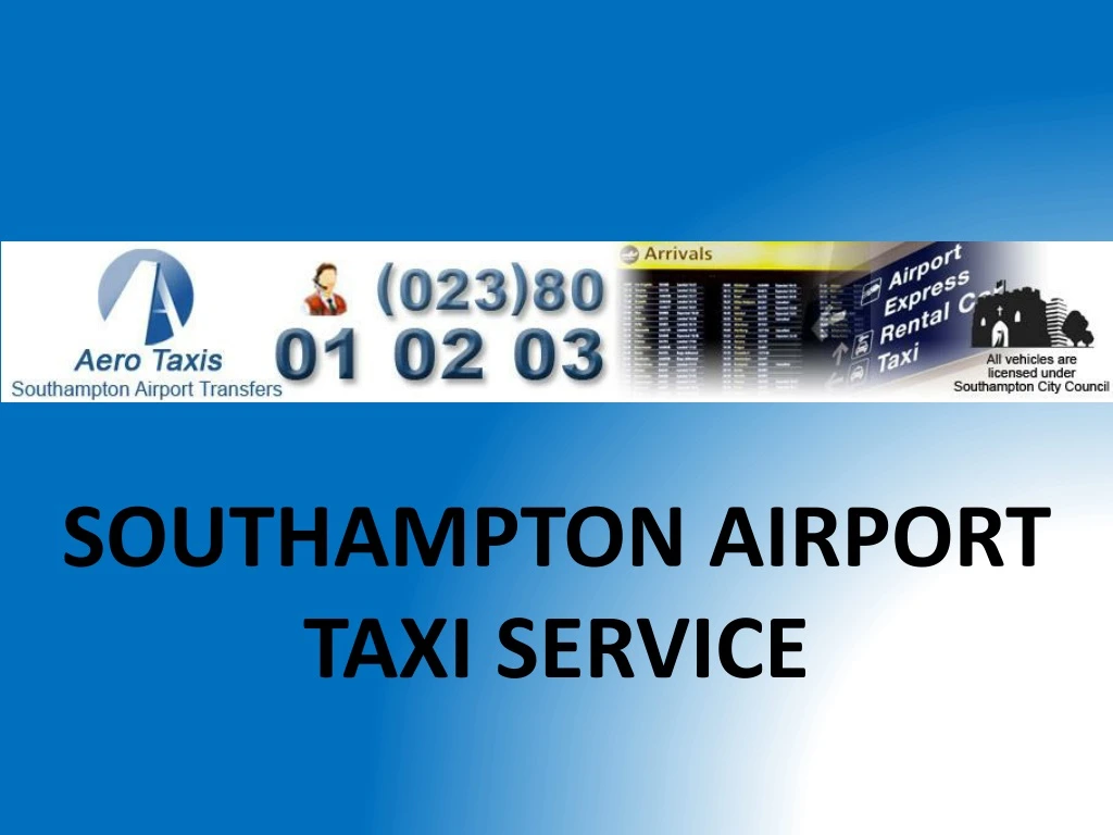 southampton airport taxi service