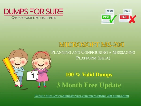 The latest Microsoft MS-200 exam study guide and free dumps