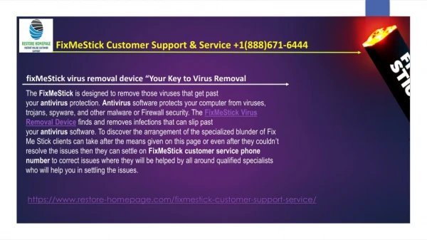 Fixmestick phone number | 1(888)671-6444