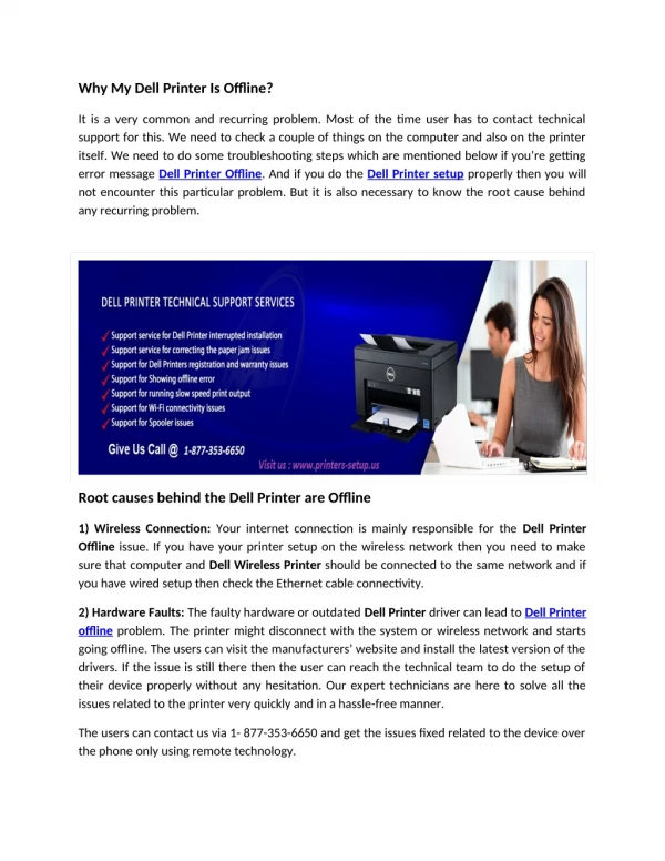 Dell printer setup | Dell printer offline | Dell wireless printer