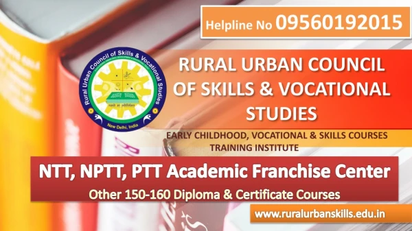 NTT PTT Nursery Teacher Training Franchise in India
