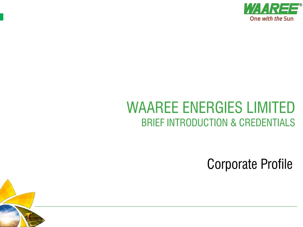 waaree energies limited brief introduction