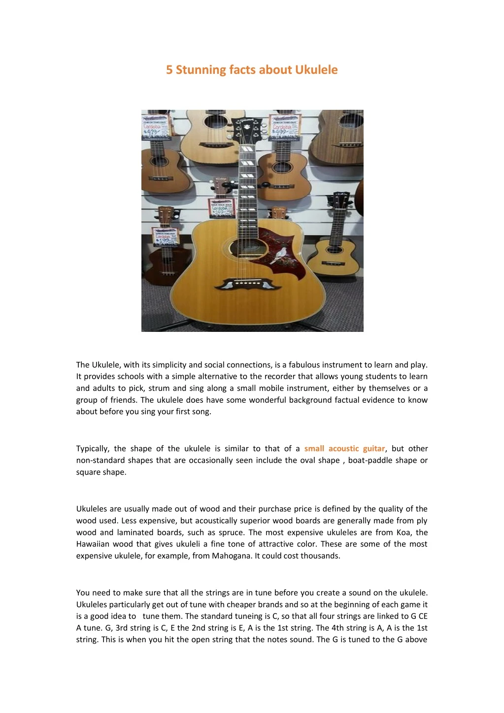 5 stunning facts about ukulele