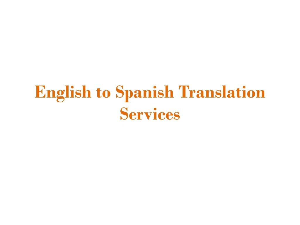 english to spanish translation services