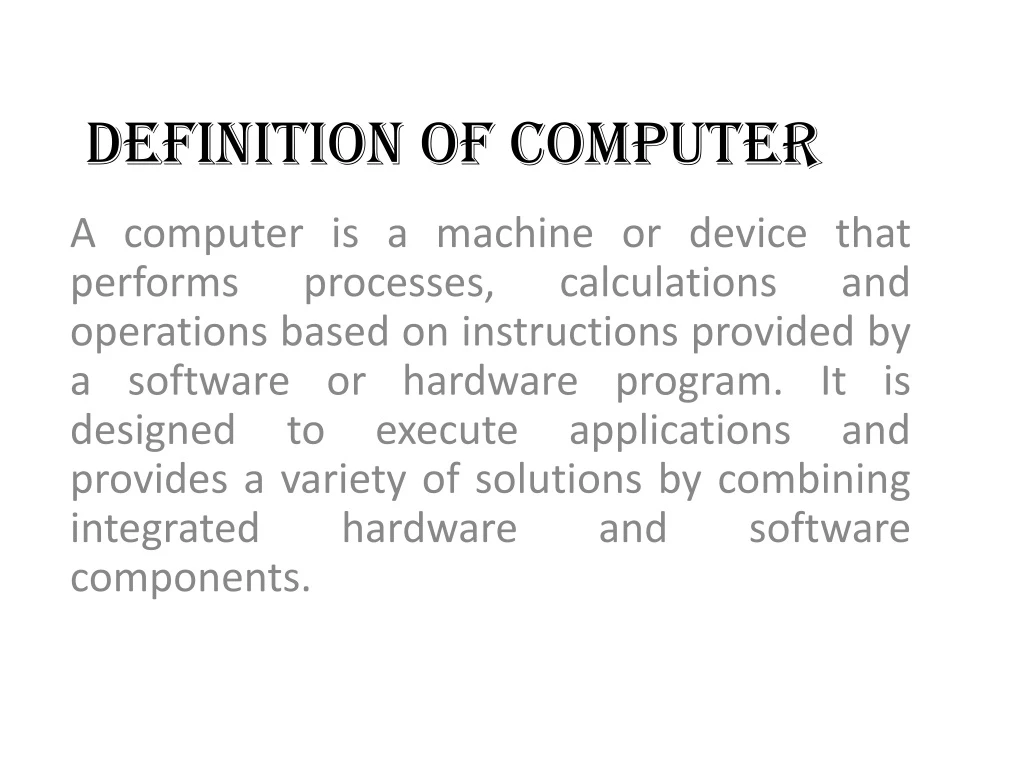 definition of computer