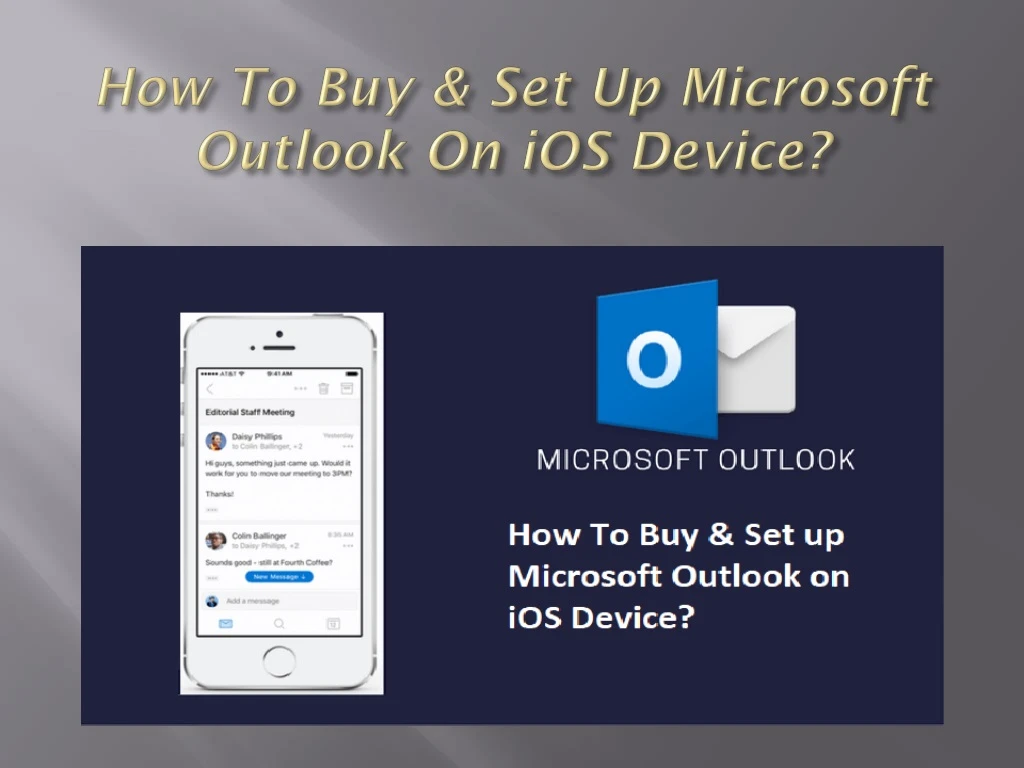 how to buy set up microsoft outlook on ios device