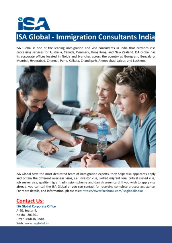 ISA Global - Immigration Consultants India
