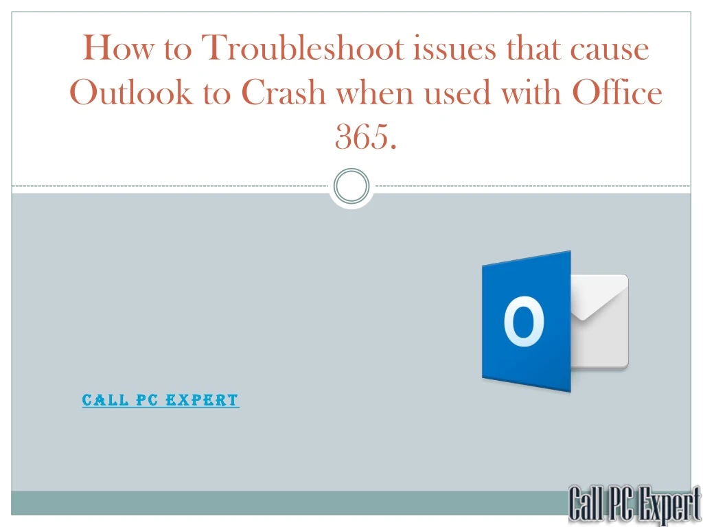 how to troubleshoot issues that cause outlook to crash when used with office 365