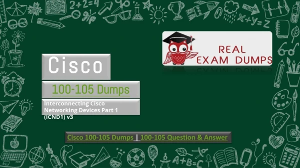 Free Sample Questions of Cisco 100-105 Exam Available on Realexamdumps.com