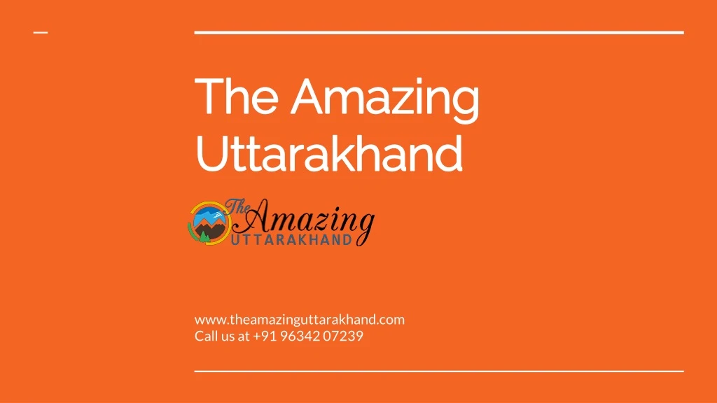 the amazing uttarakhand