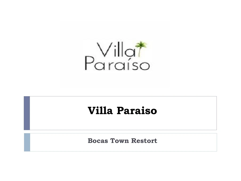 villa paraiso