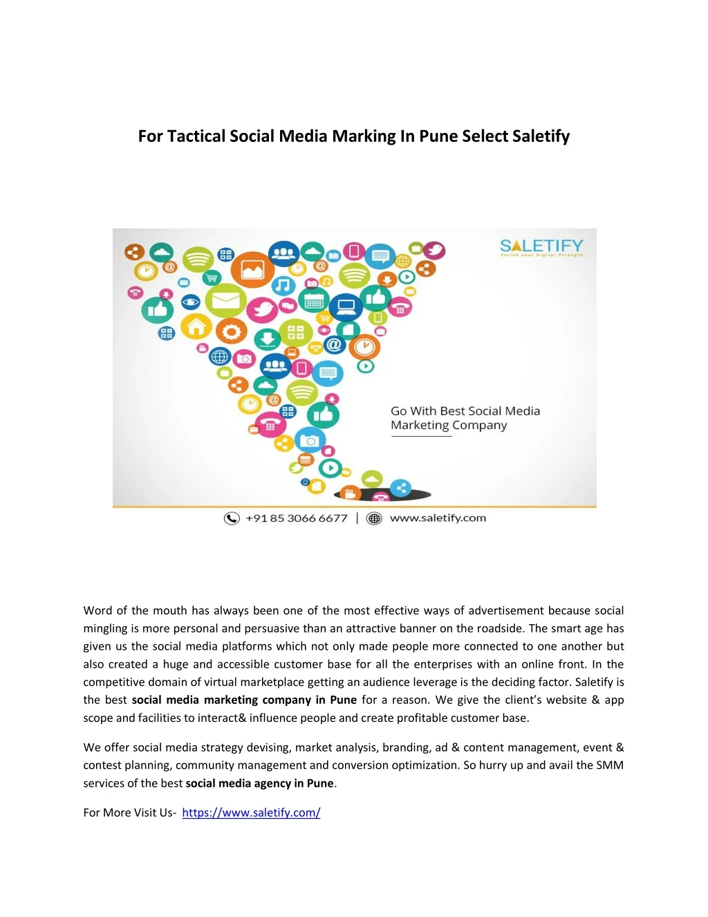 for tactical social media marking in pune select