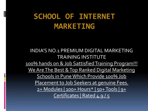 Digita Marketing Courses in Pune