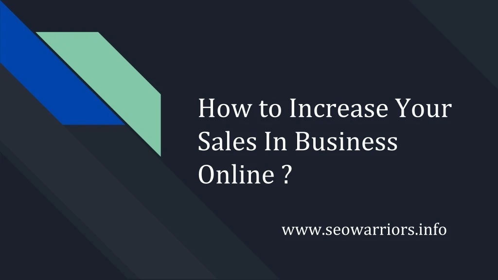 how to increase your sales in business online