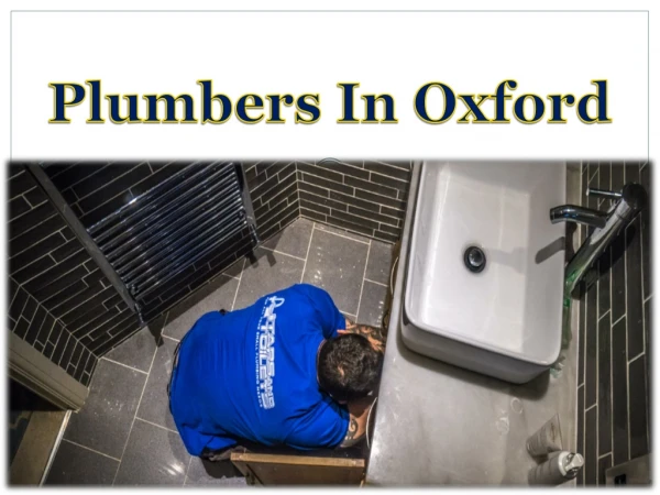 Plumbers In Oxford