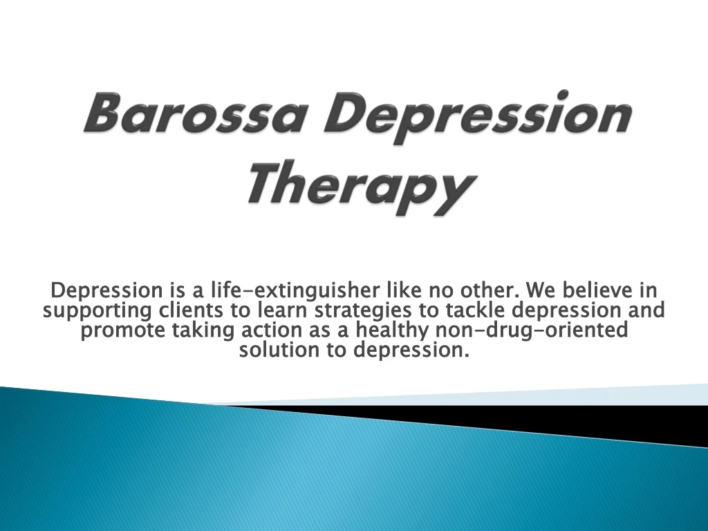barossa depression therapy